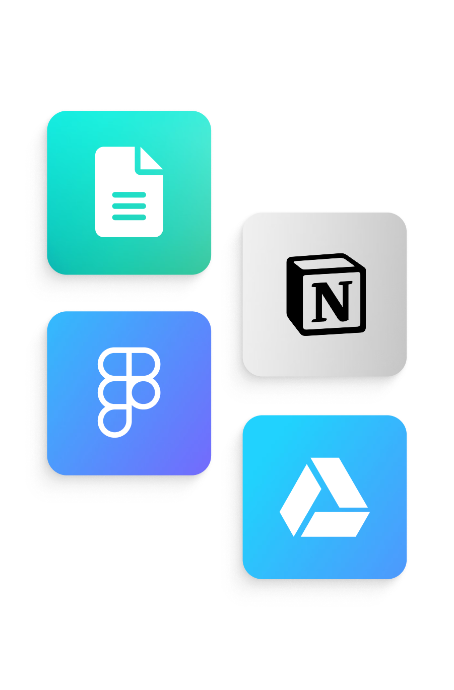 various software icons